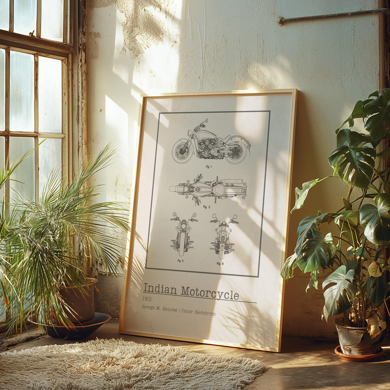 2015 Indian Motorcycles Patent Poster