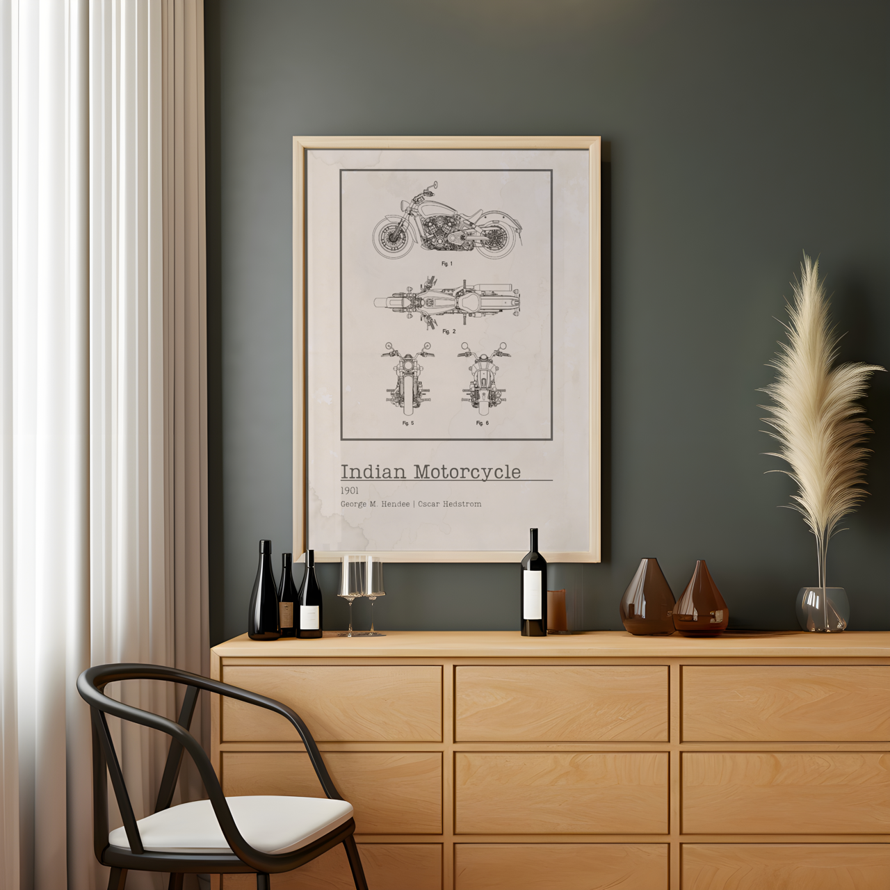 2015 Indian Motorcycles Patent Poster