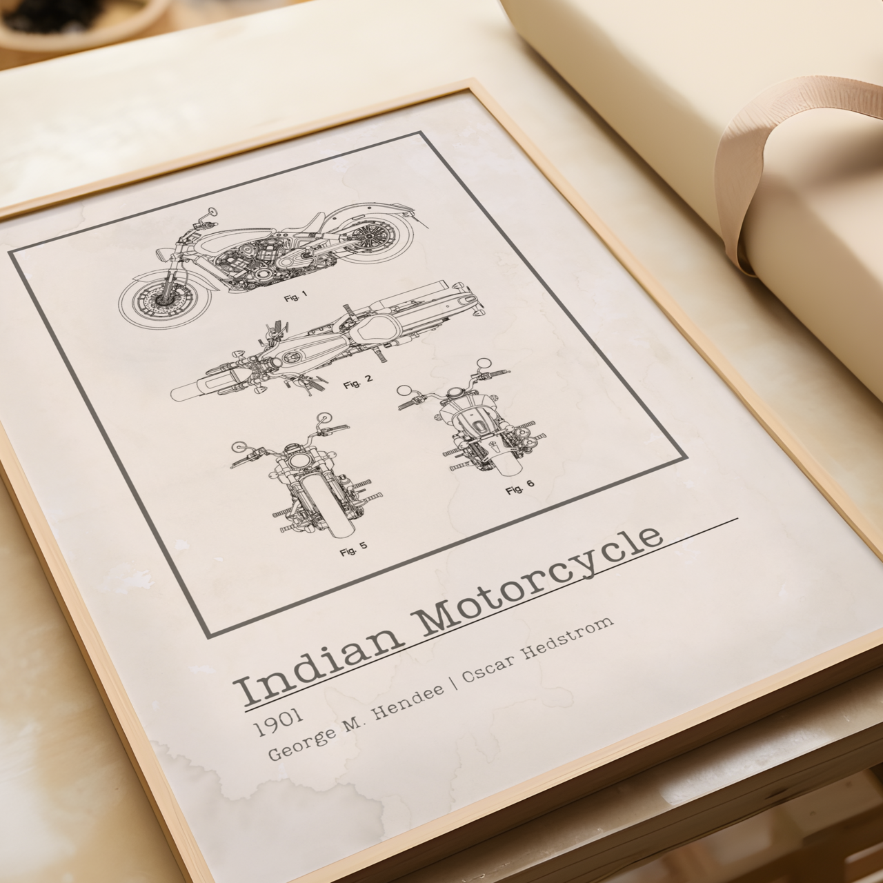2015 Indian Motorcycles Patent Poster