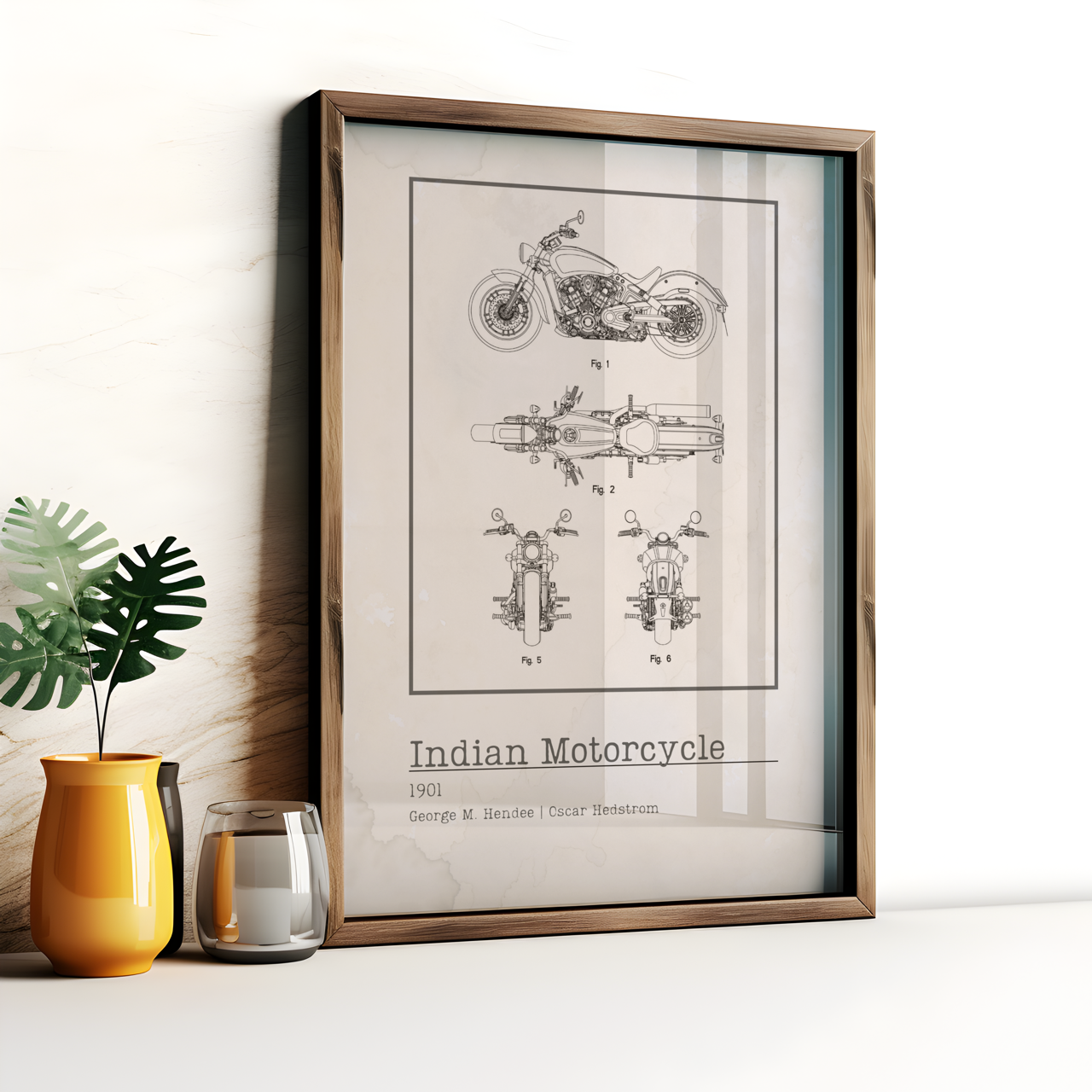 2015 Indian Motorcycles Patent Poster
