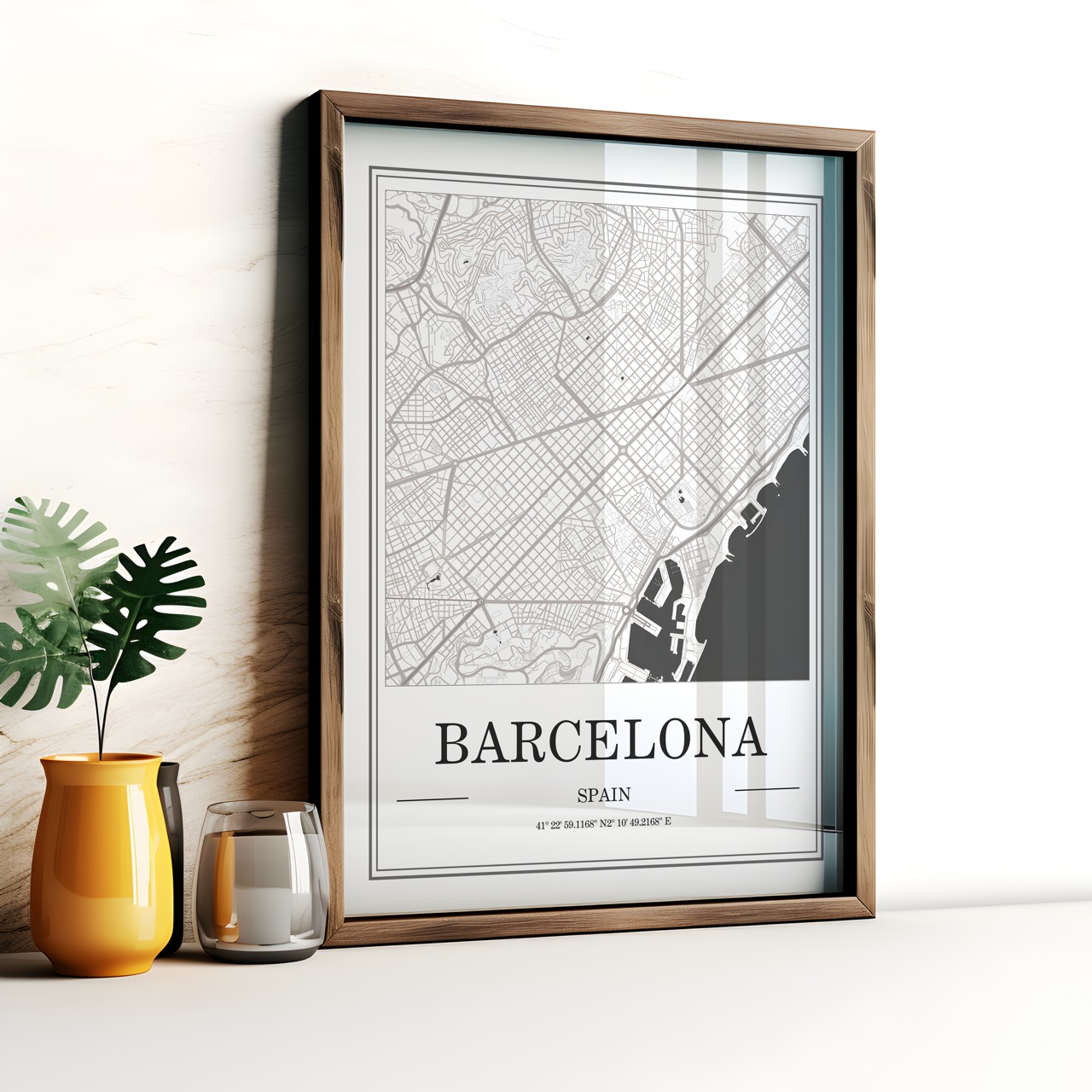 Barcelona Map Poster