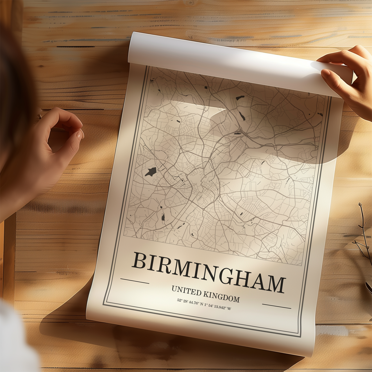 Birmingham Map Poster