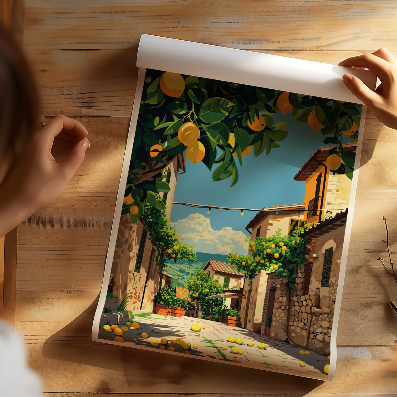 Mediterranean Lemon Poster