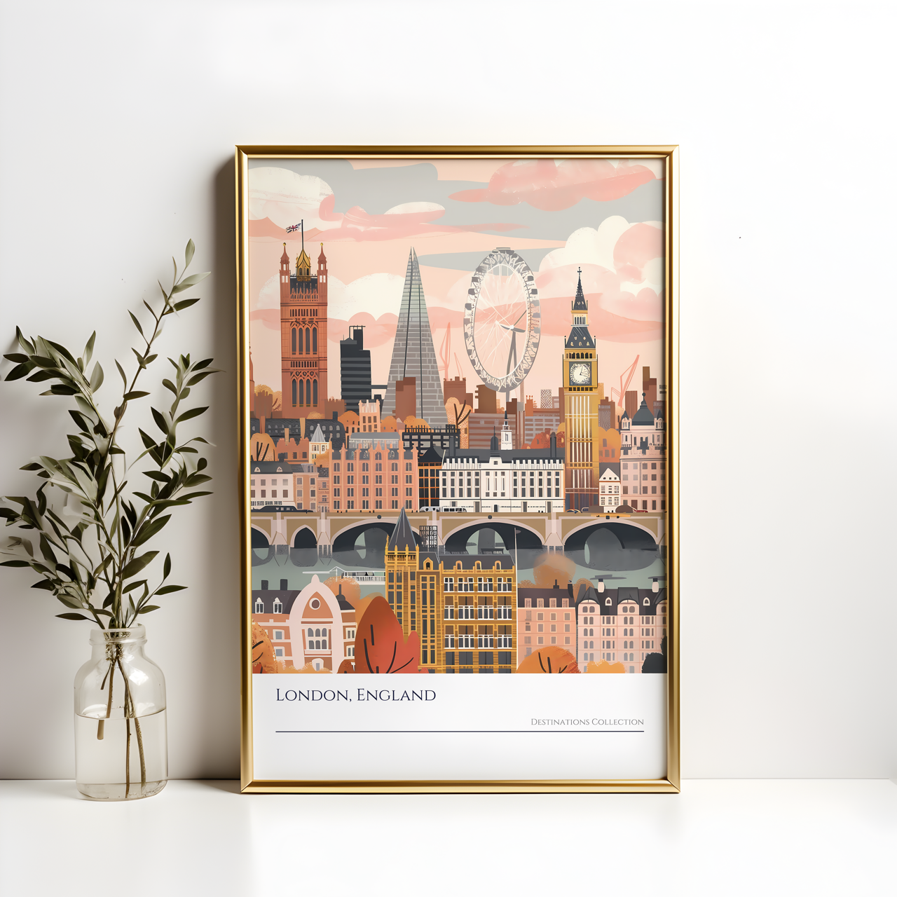 London Cityscape Art Poster