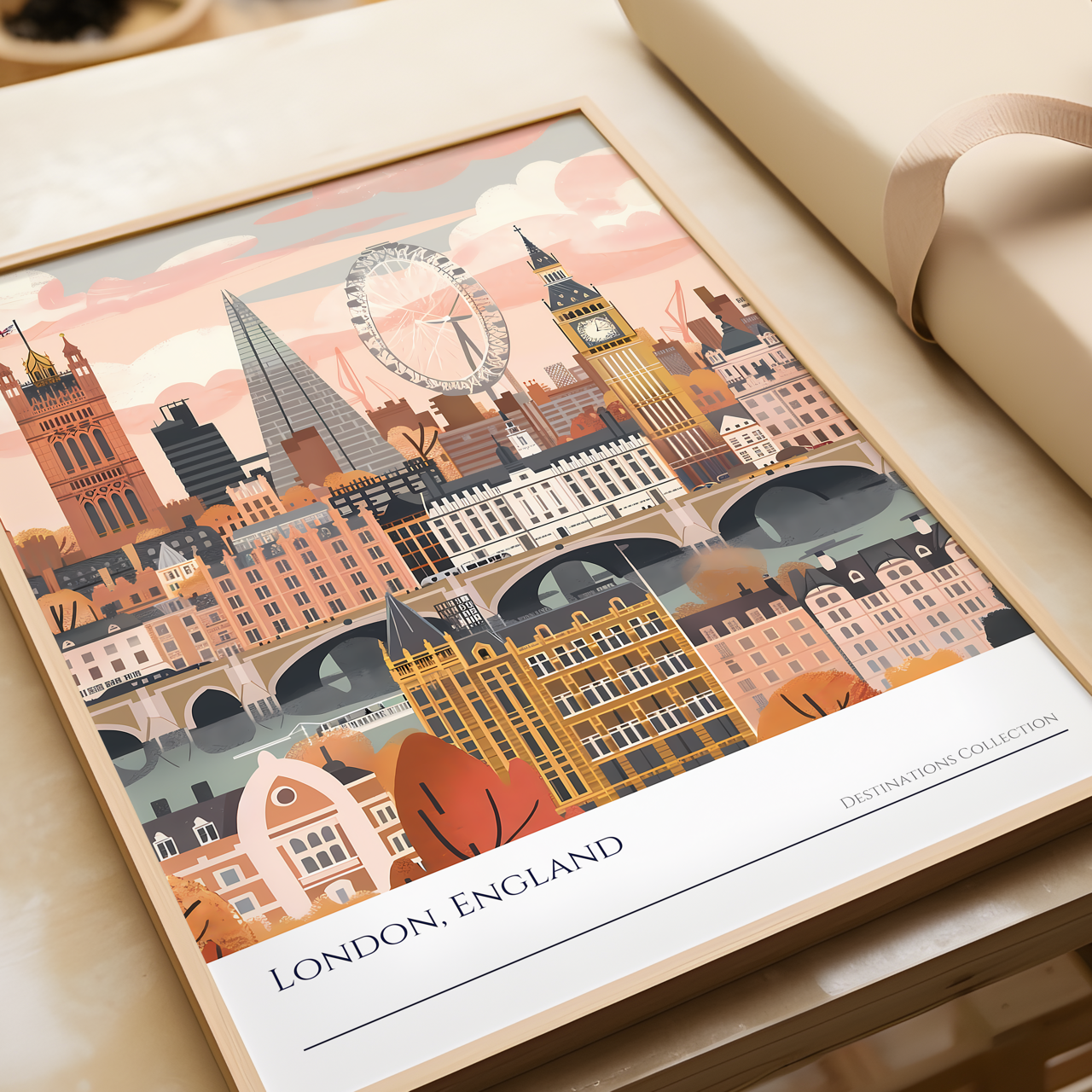 London Cityscape Art Poster