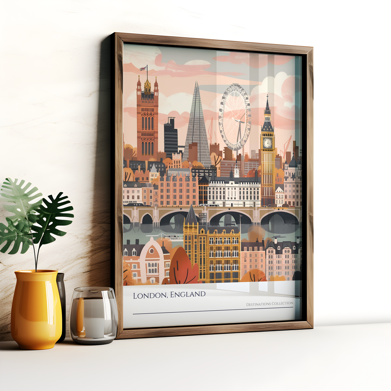 London Cityscape Art Poster