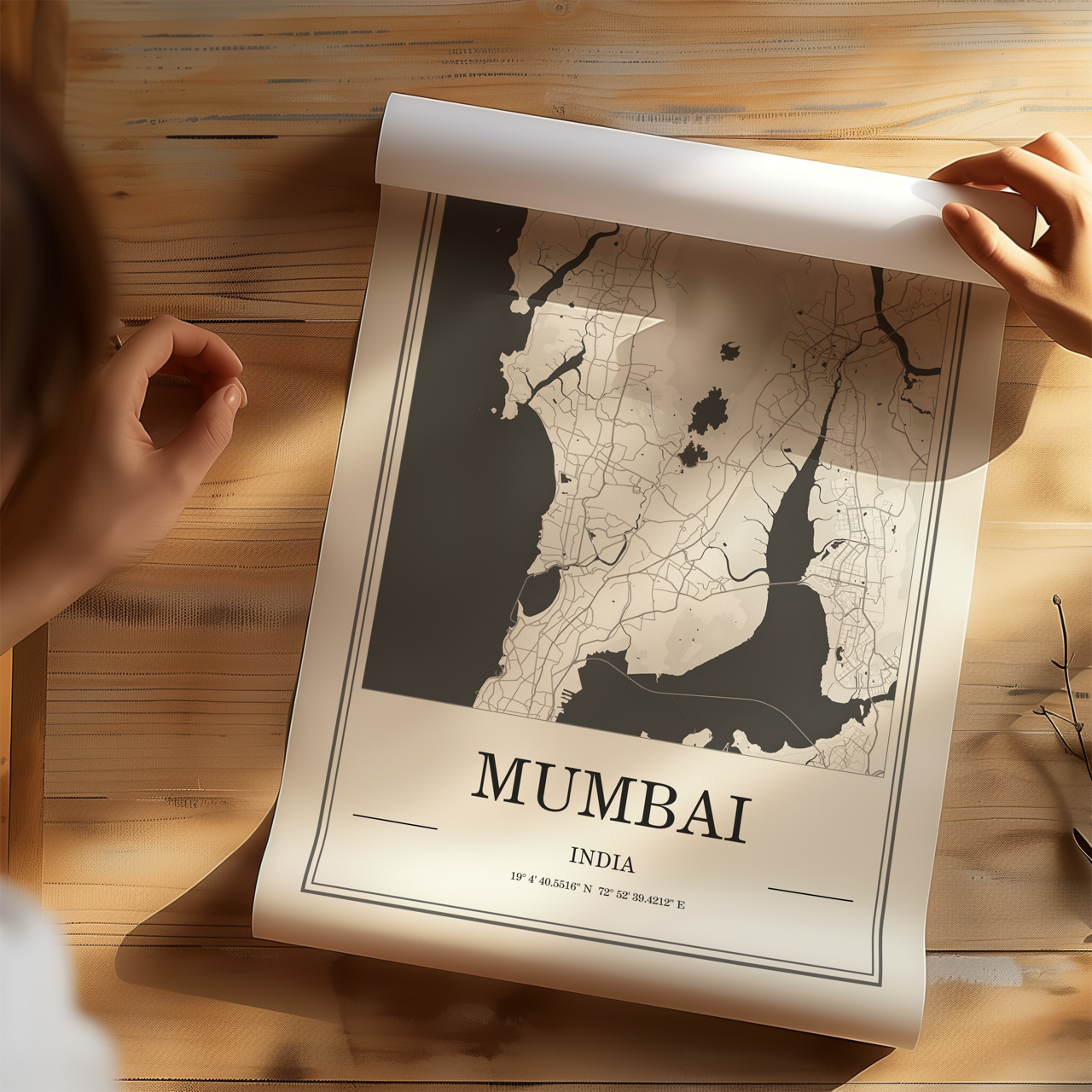 Mumbai Map Poster