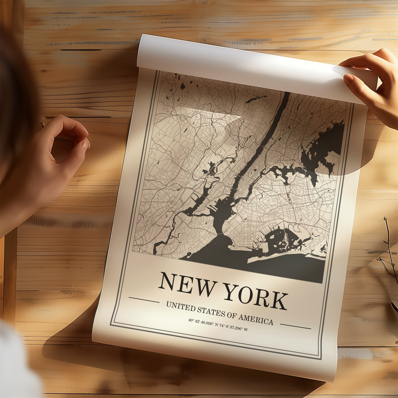 New York City Map Poster