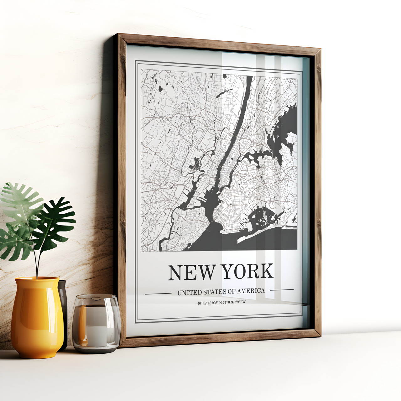 New York City Map Poster