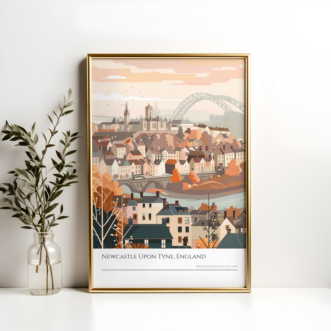 Newcastle upon Tyne England Art Poster