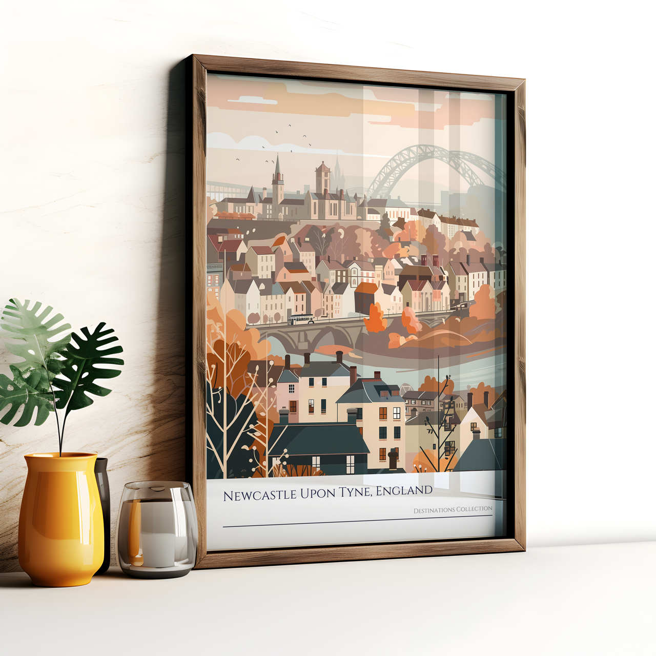Newcastle upon Tyne England Art Poster