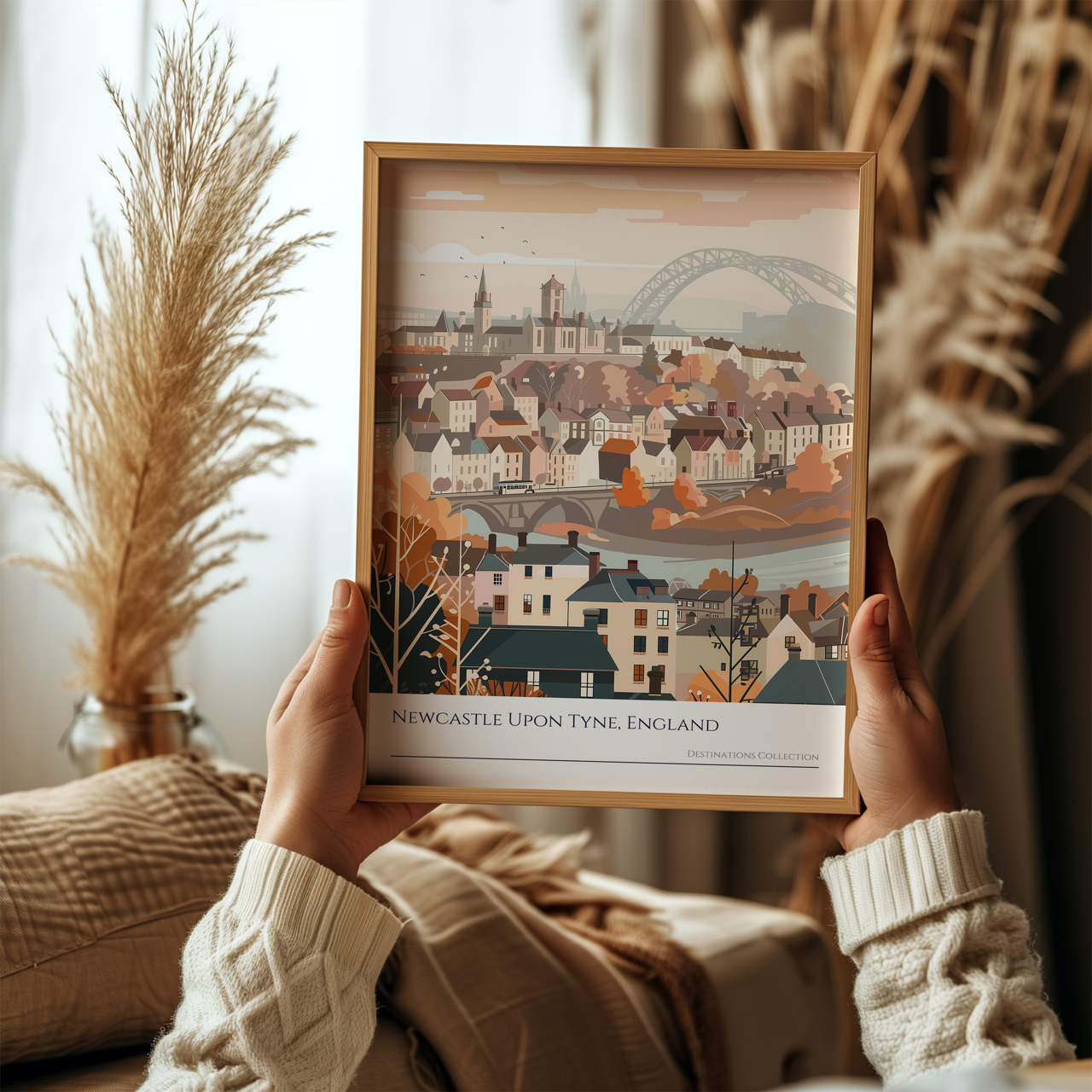 Newcastle upon Tyne England Art Poster