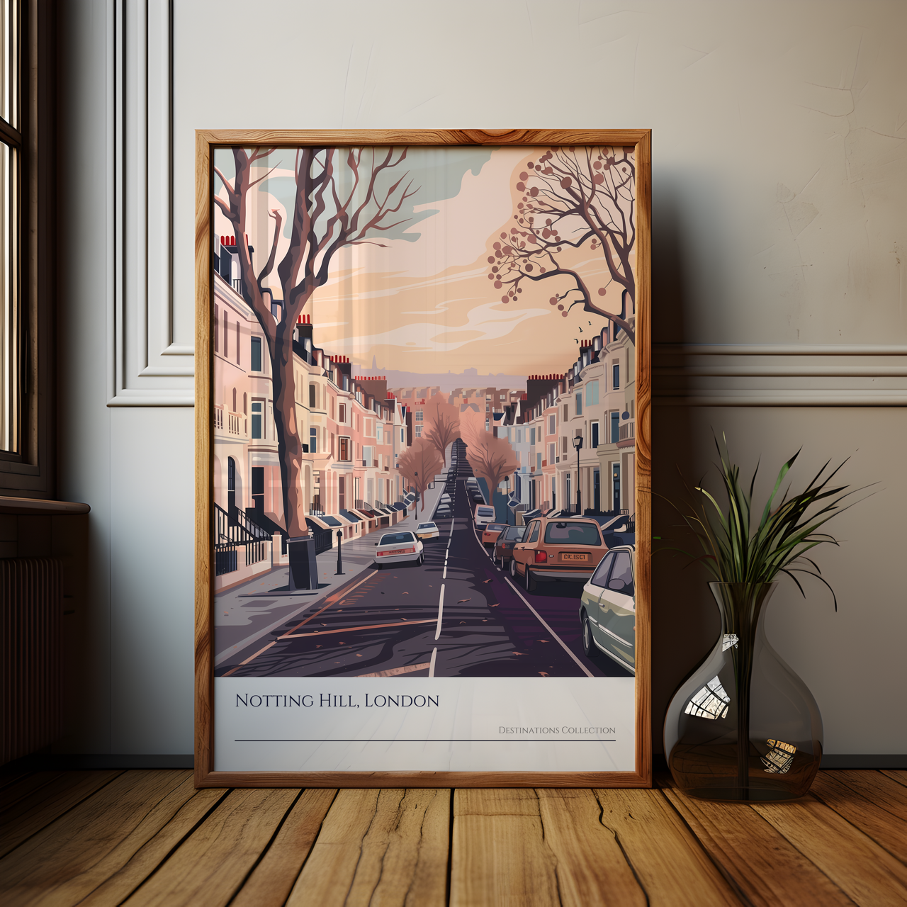 Notting Hill London Street Art Poster