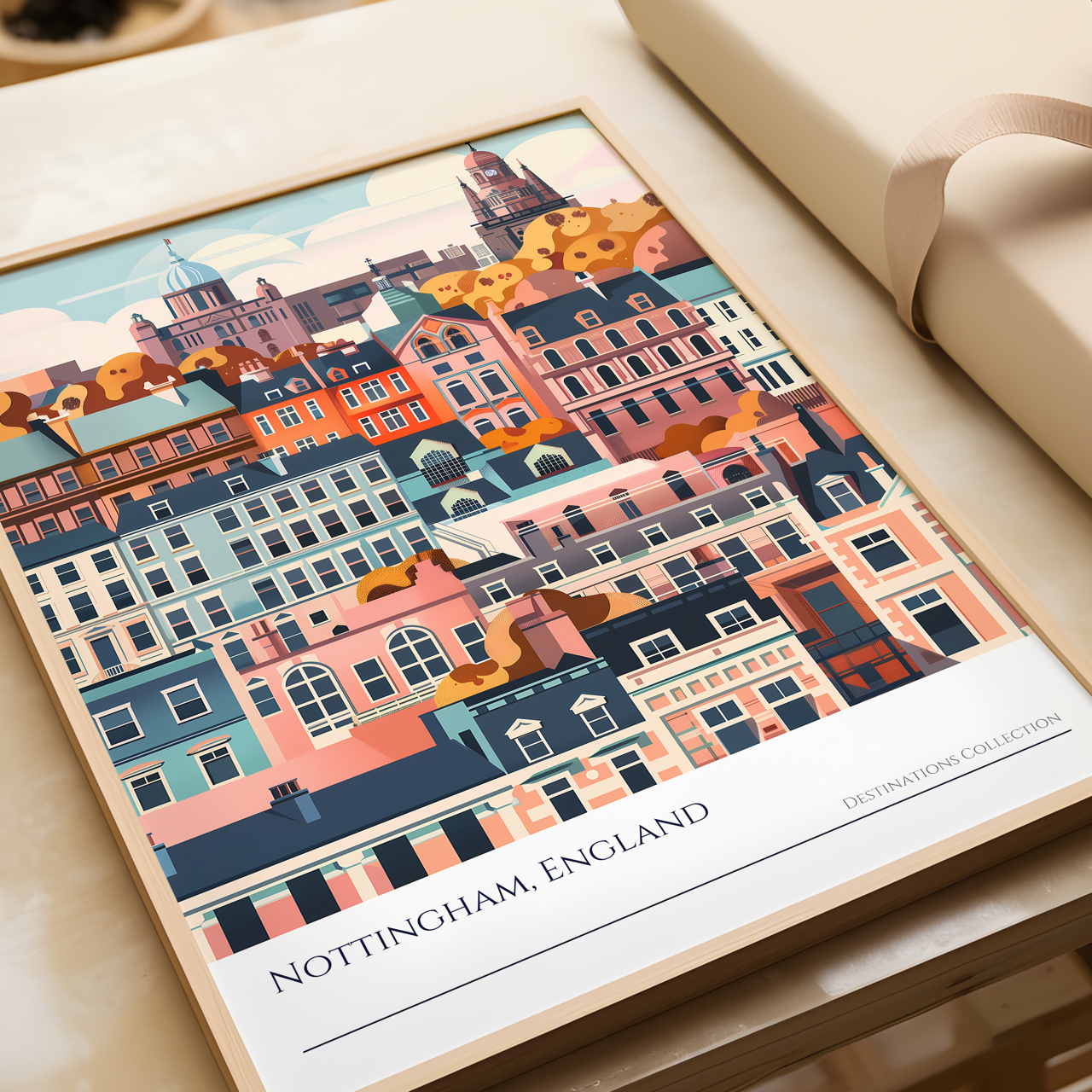 Nottingham England Art Poster