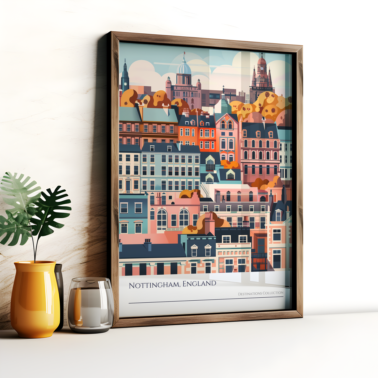 Nottingham England Art Poster