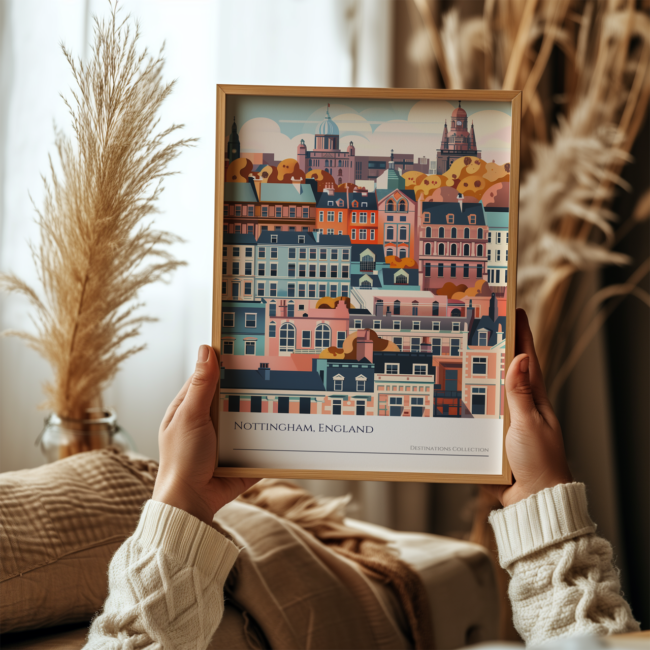 Nottingham England Art Poster