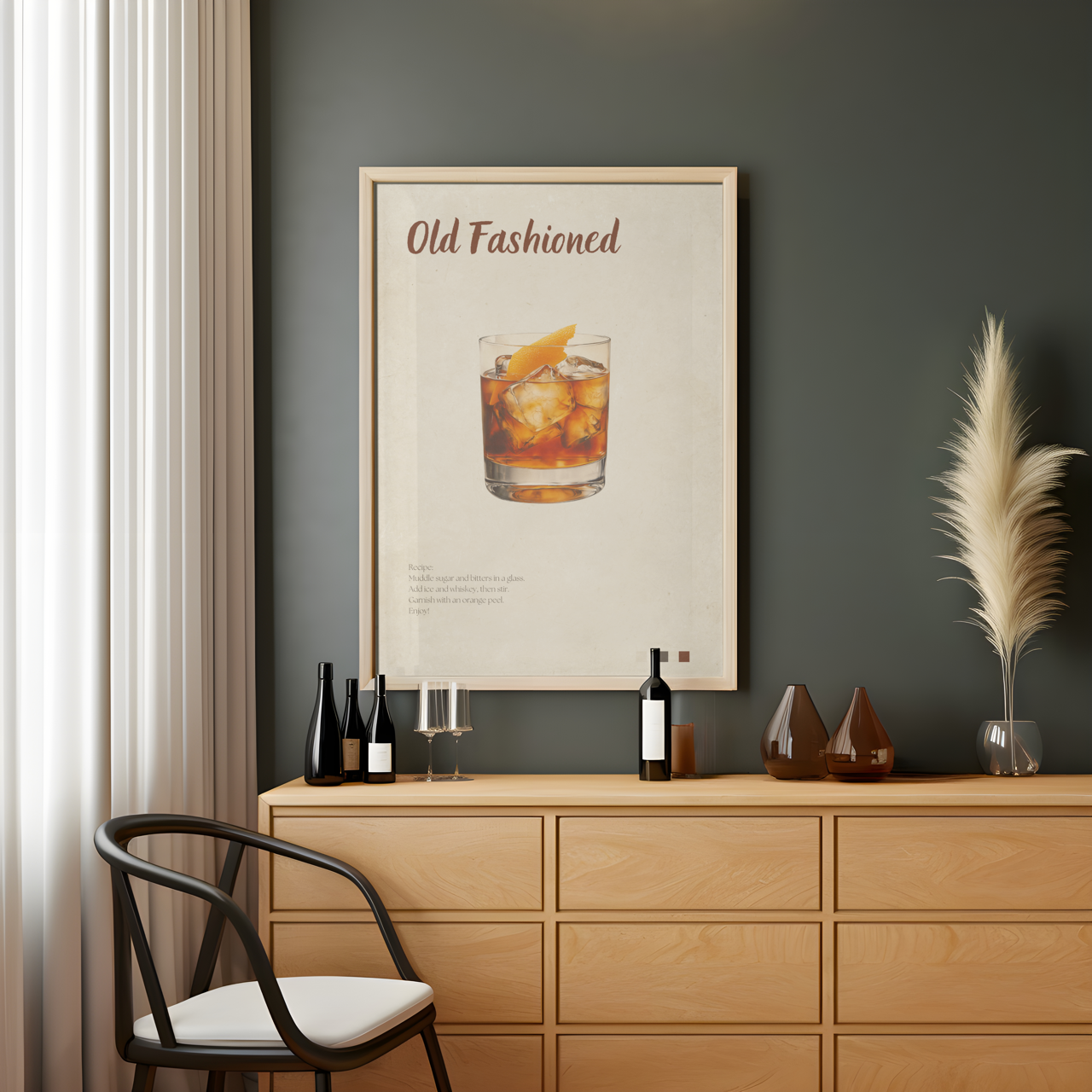 Old Fashioned Cocktail Poster