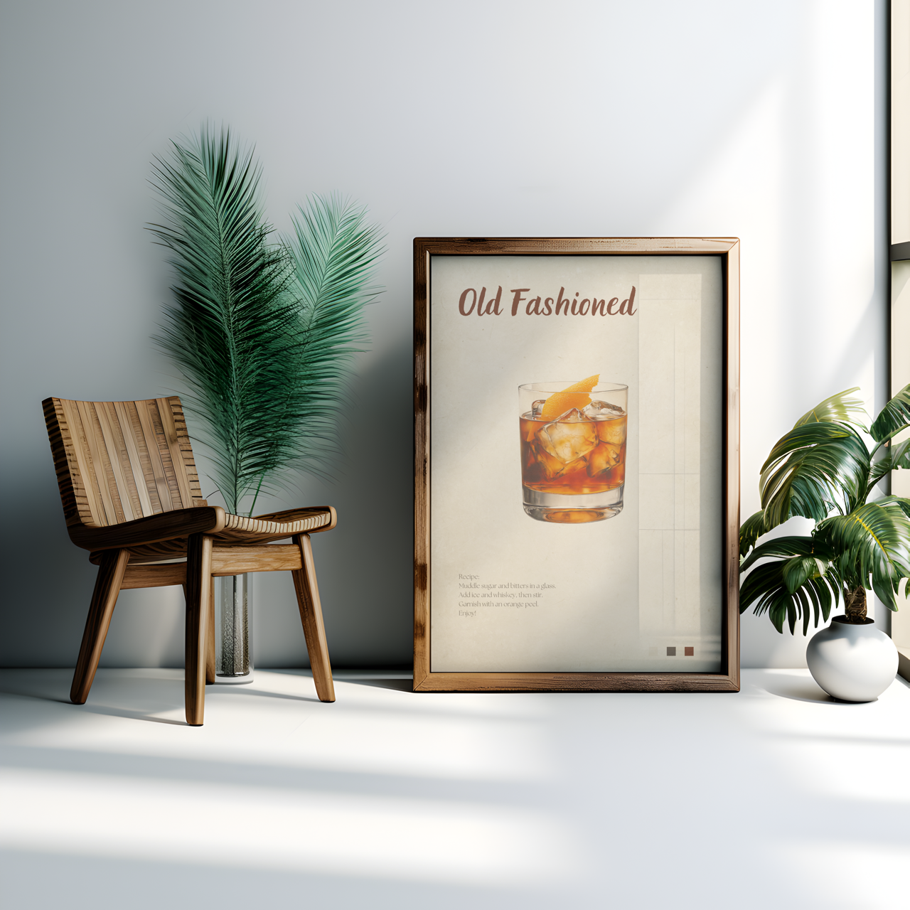 Old Fashioned Cocktail Poster