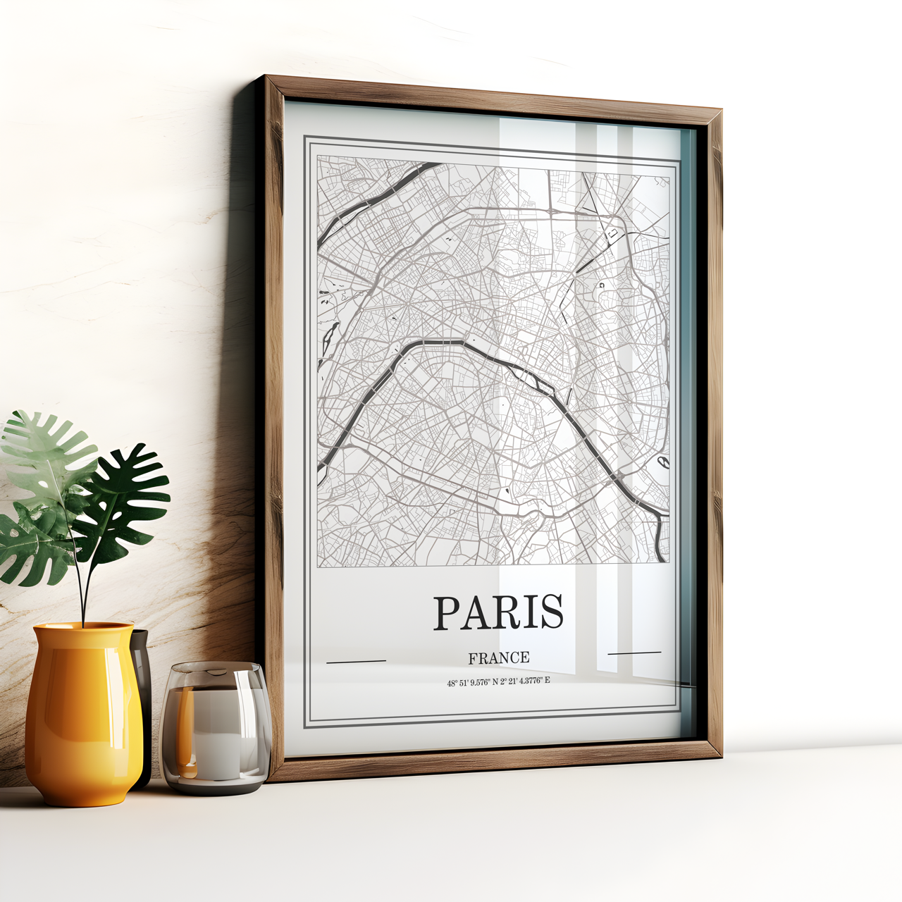 Paris City Map Poster