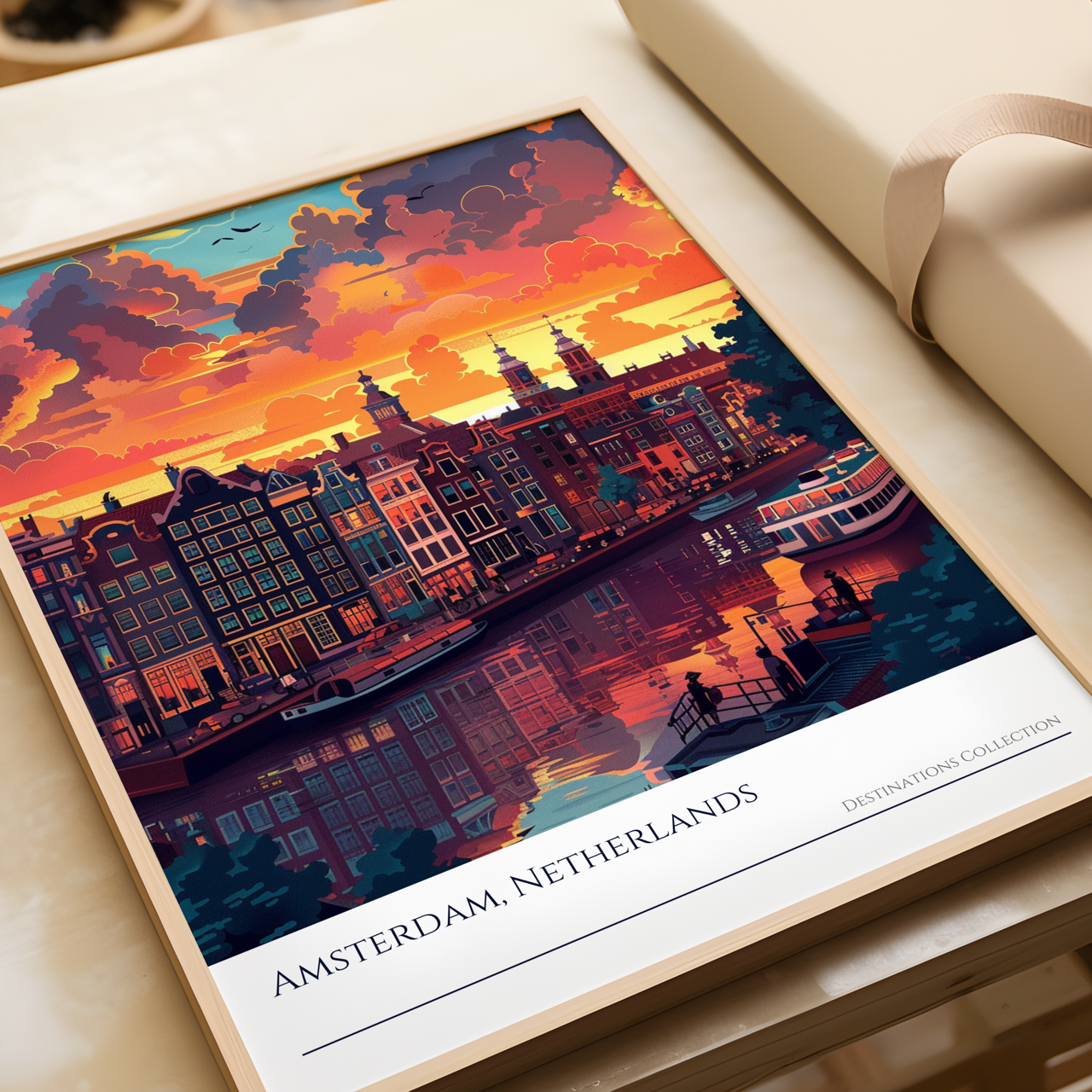 Amsterdam Sunset Poster