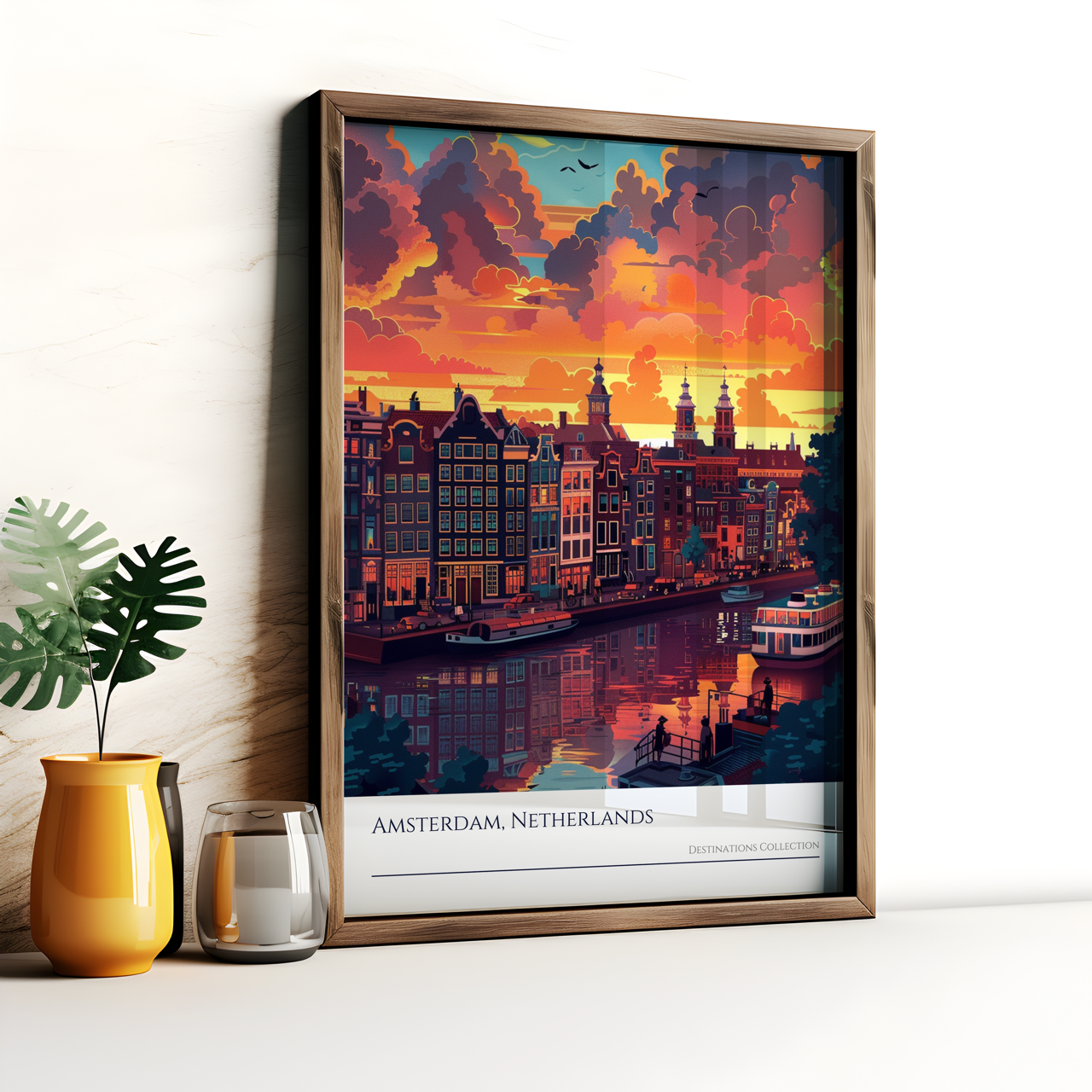 Amsterdam Sunset Poster