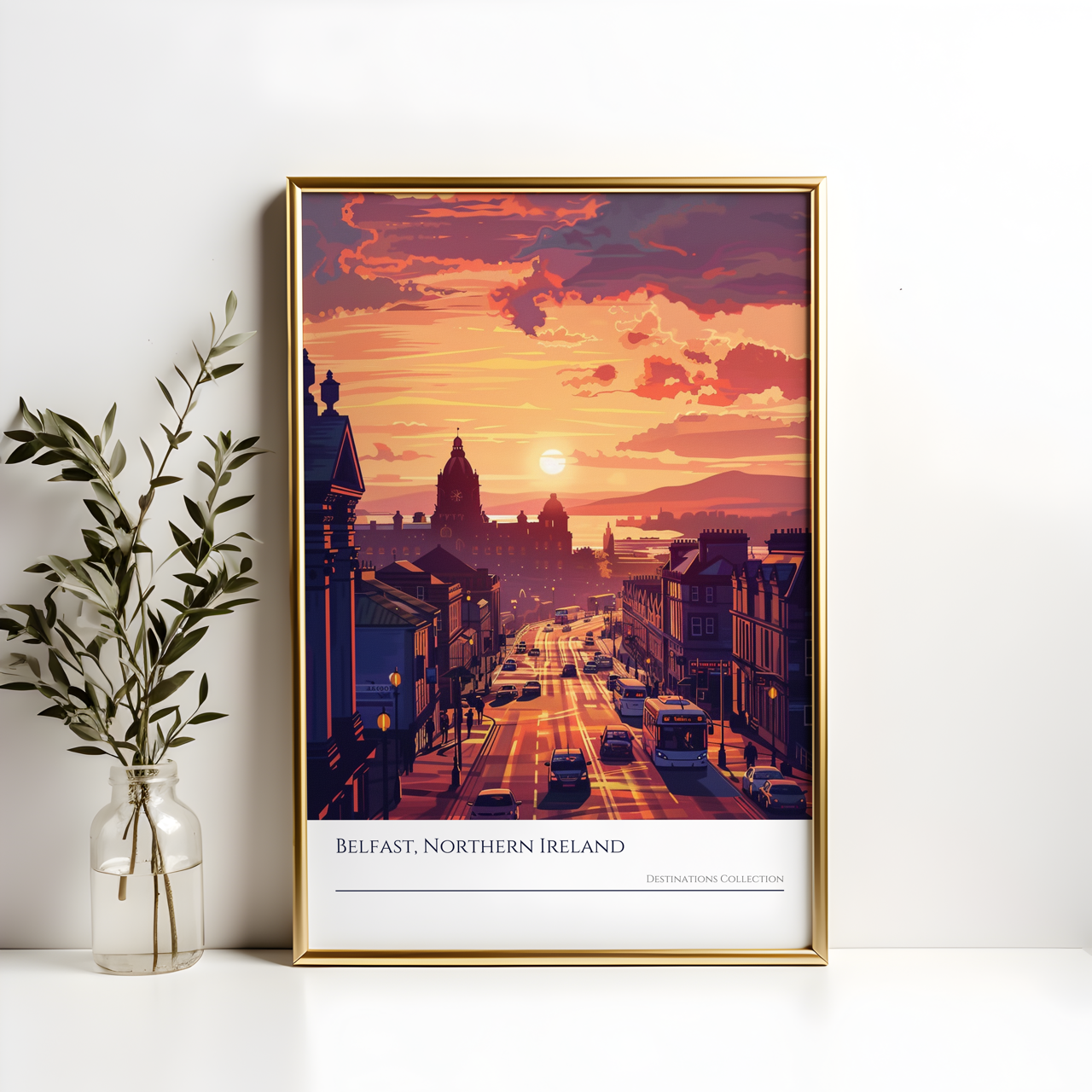Belfast Sunset Poster