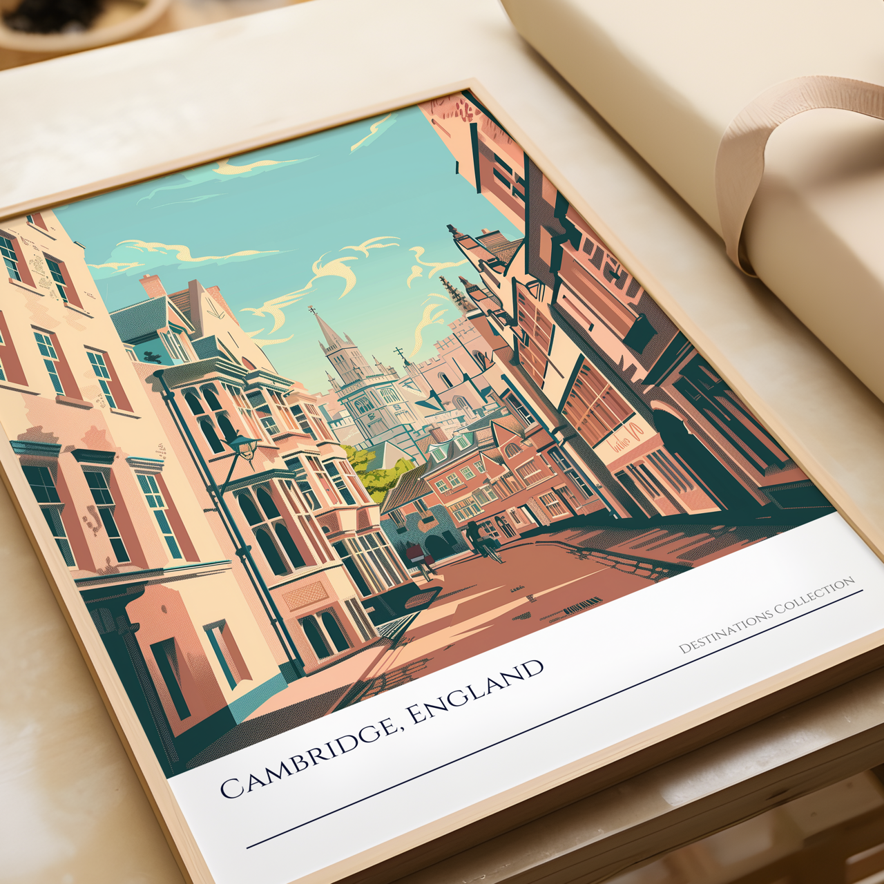 Cambridge Cityscape Poster