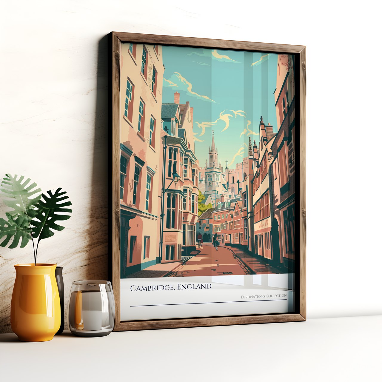 Cambridge Cityscape Poster