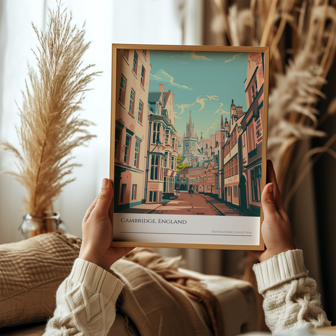 Cambridge Cityscape Poster