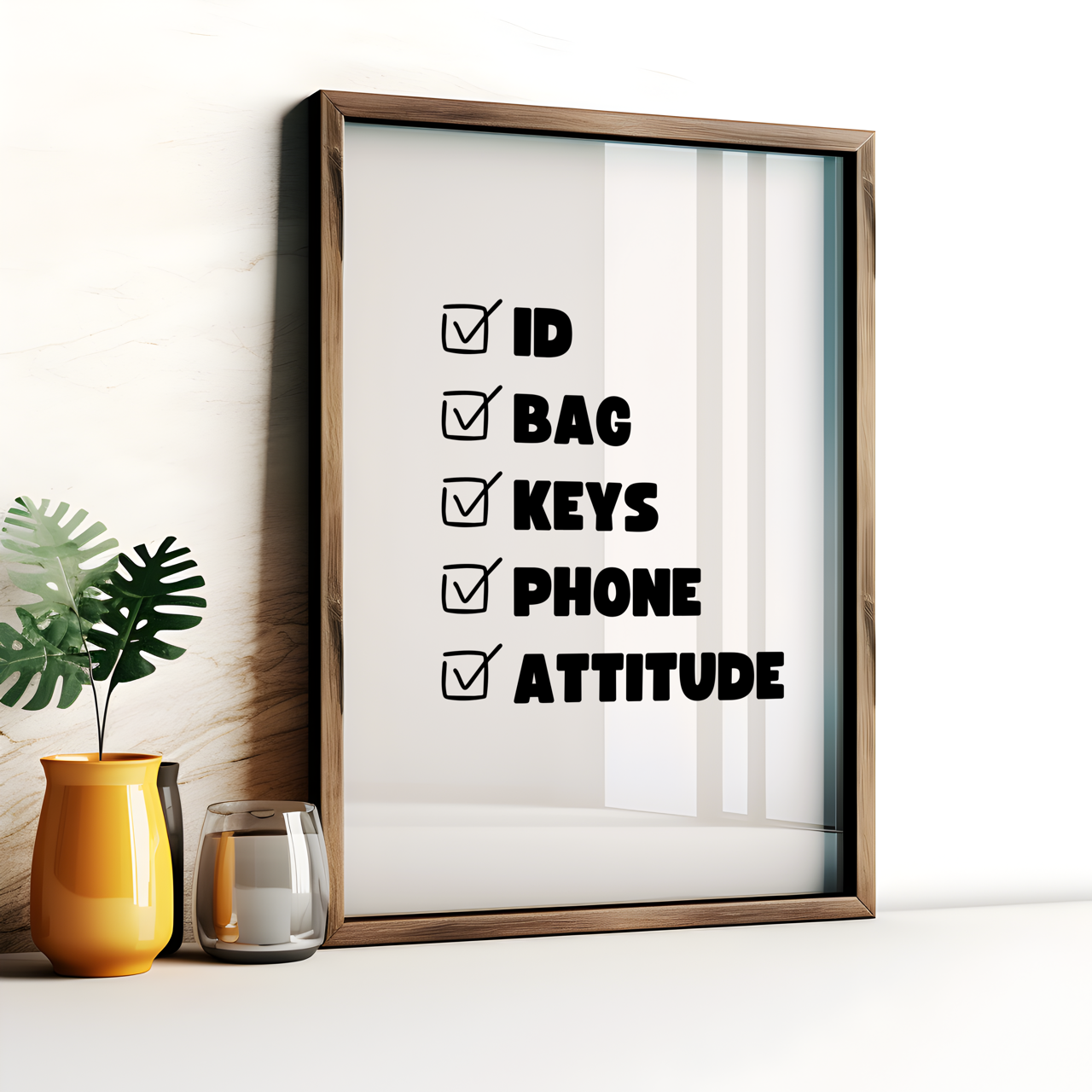 Hallway Checklist poster