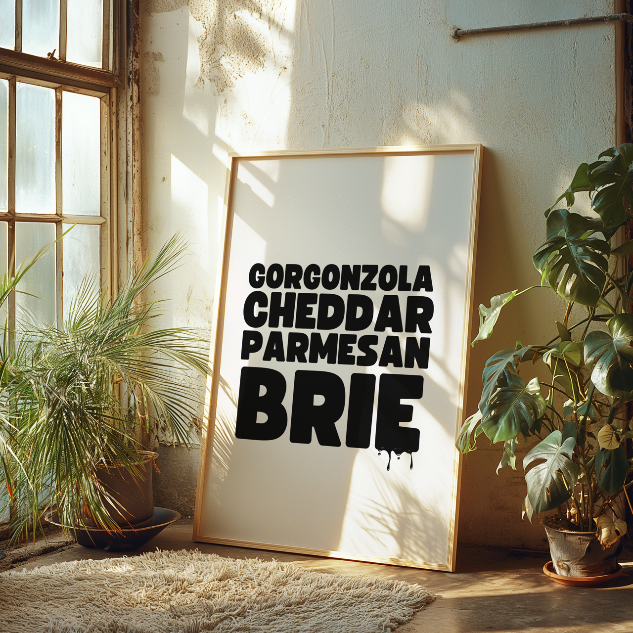 Cheese Art Poster