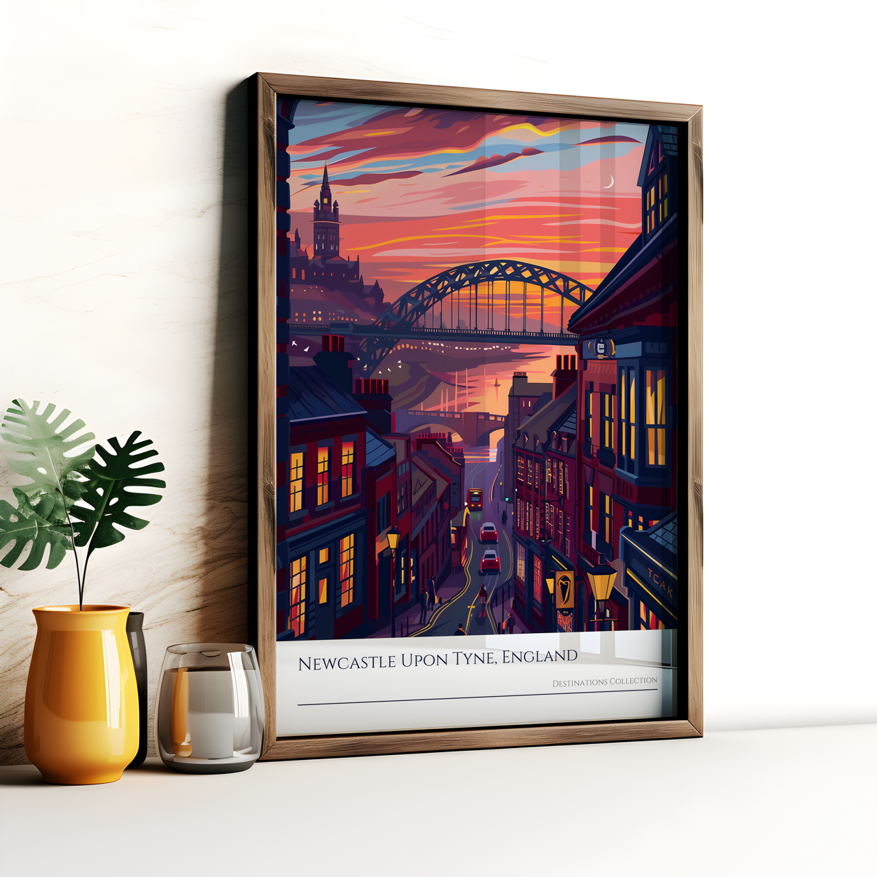 Newcastle upon Tyne Sunset Poster