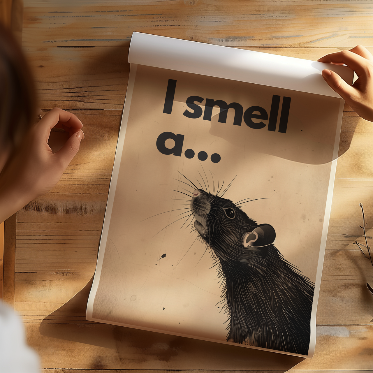 I Smell a Rat... Humorous Rat Poster