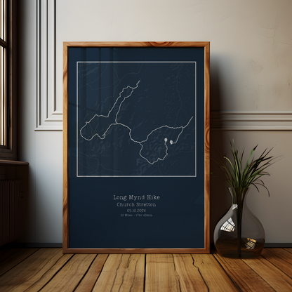 Personalised Route Map Poster