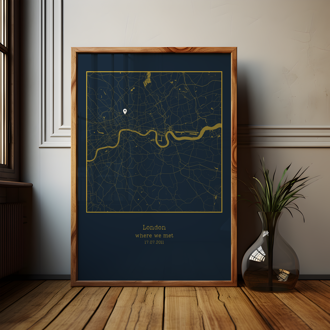 Where It All Began Personalised Map Poster