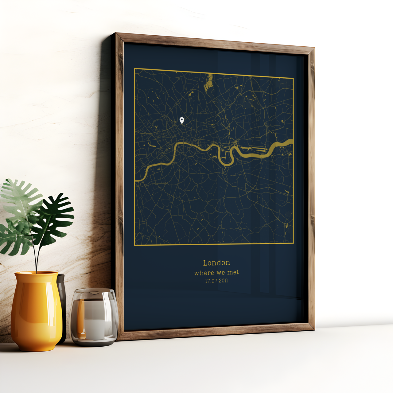 Where It All Began Personalised Map Poster