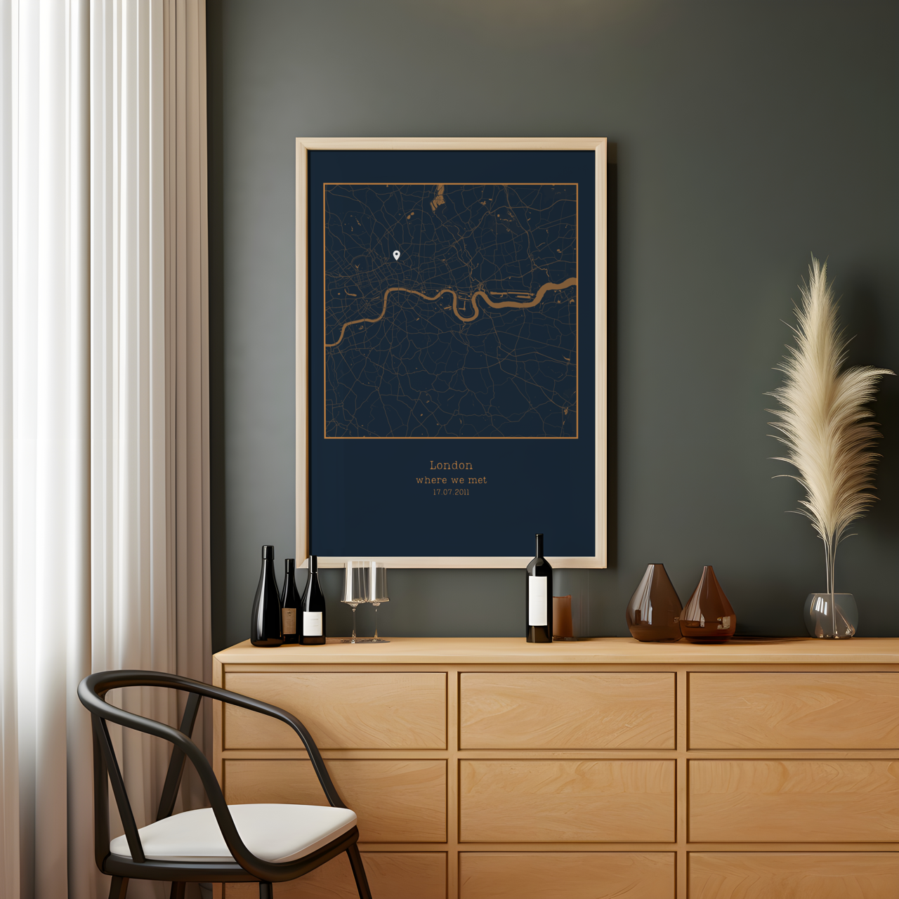 Where It All Began Personalised Map Poster