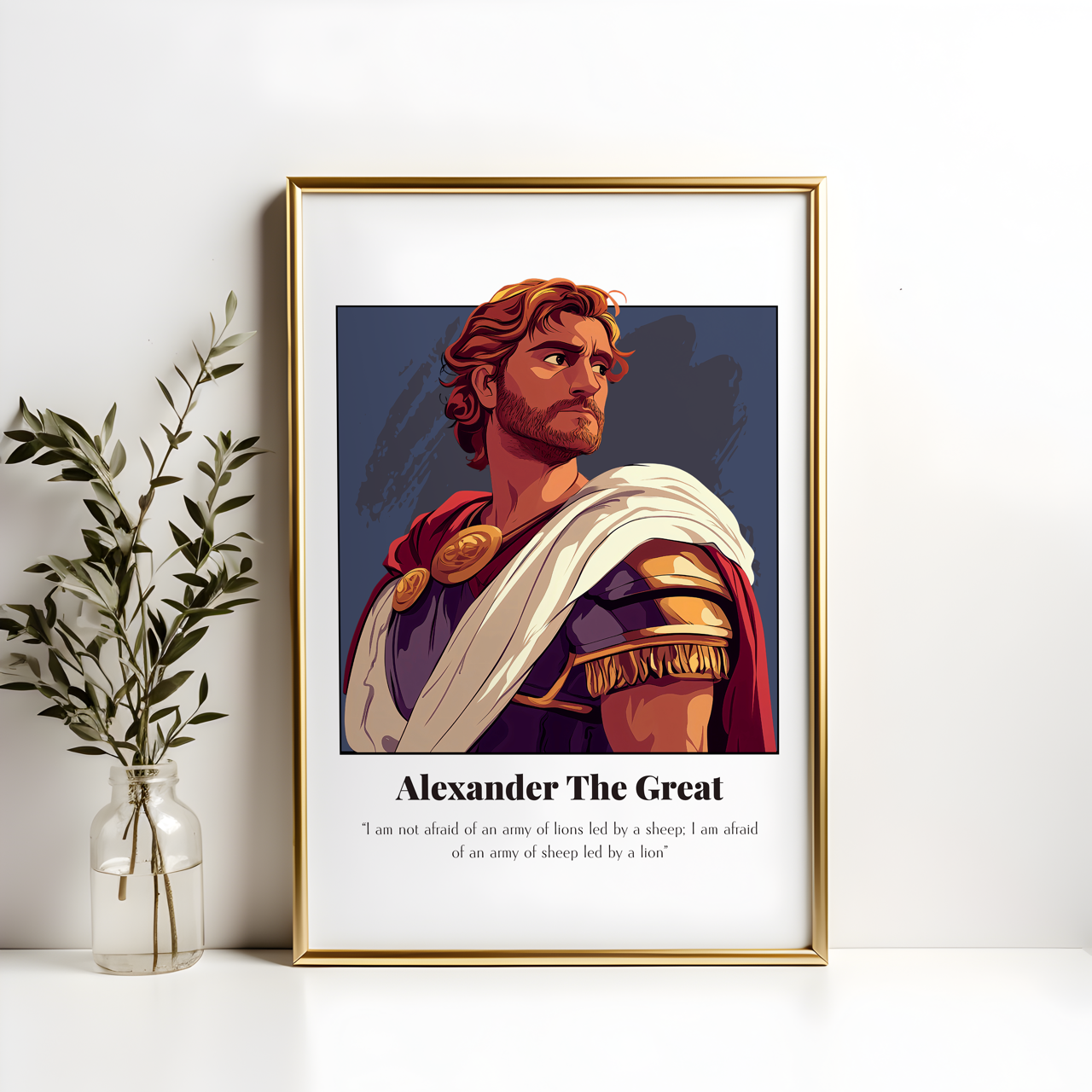 Alexander the Great Quote Poster