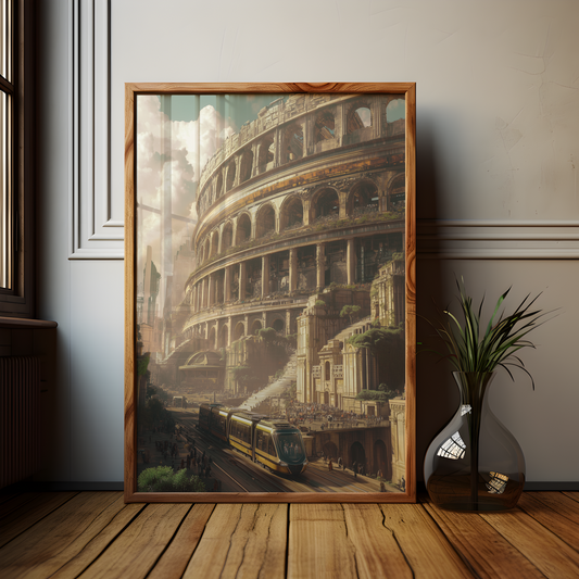 Alternative History Roman Empire Colosseum Poster