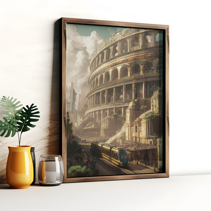 Alternative History Roman Empire Colosseum Poster