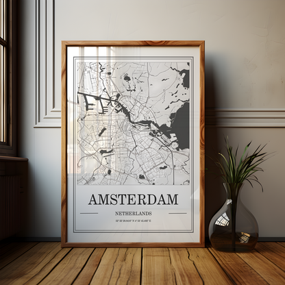 Amsterdam Map Poster