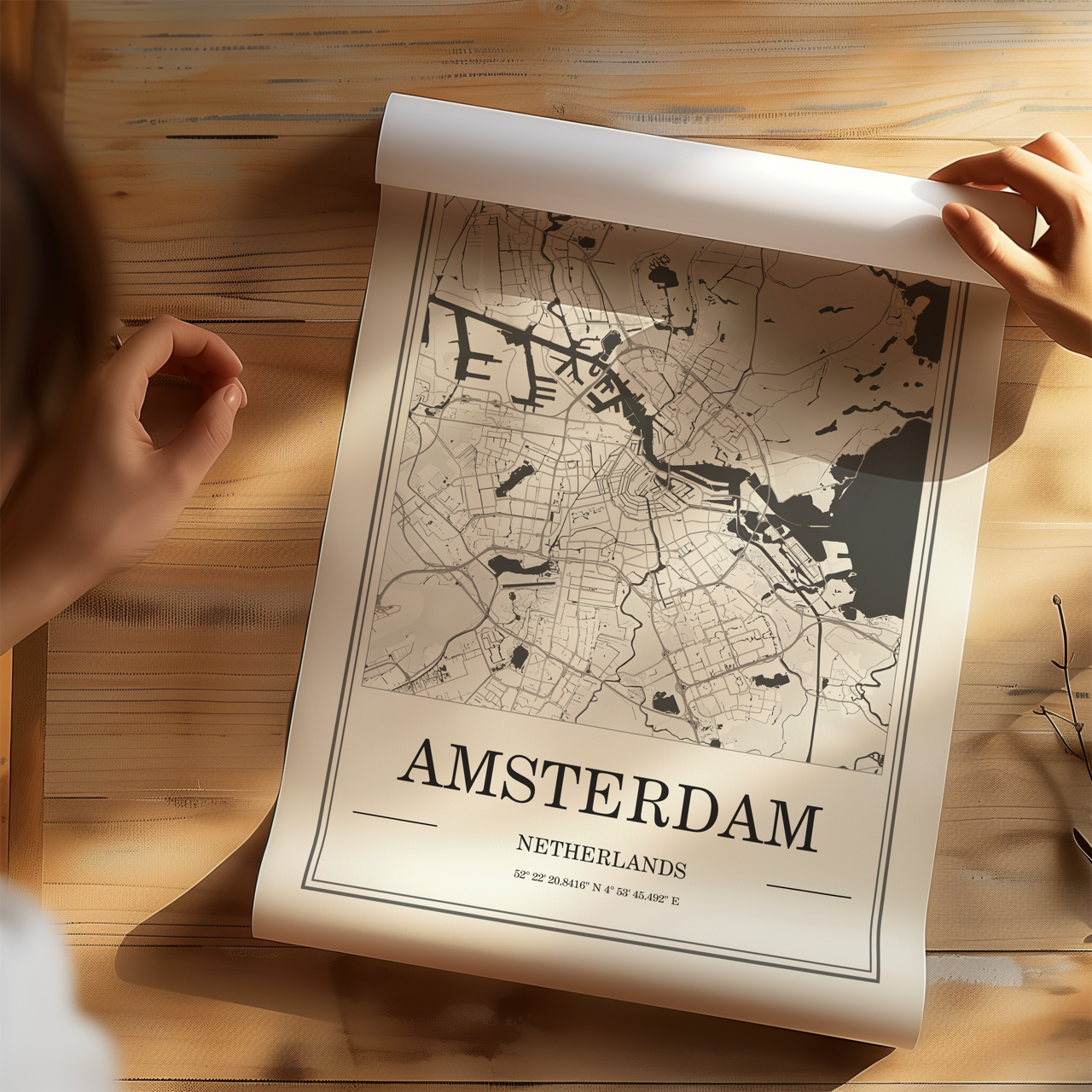 Amsterdam Map Poster