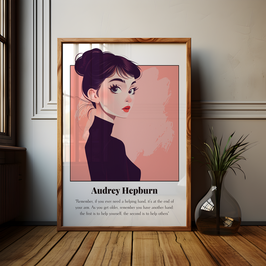 Audrey Hepburn Quote Poster