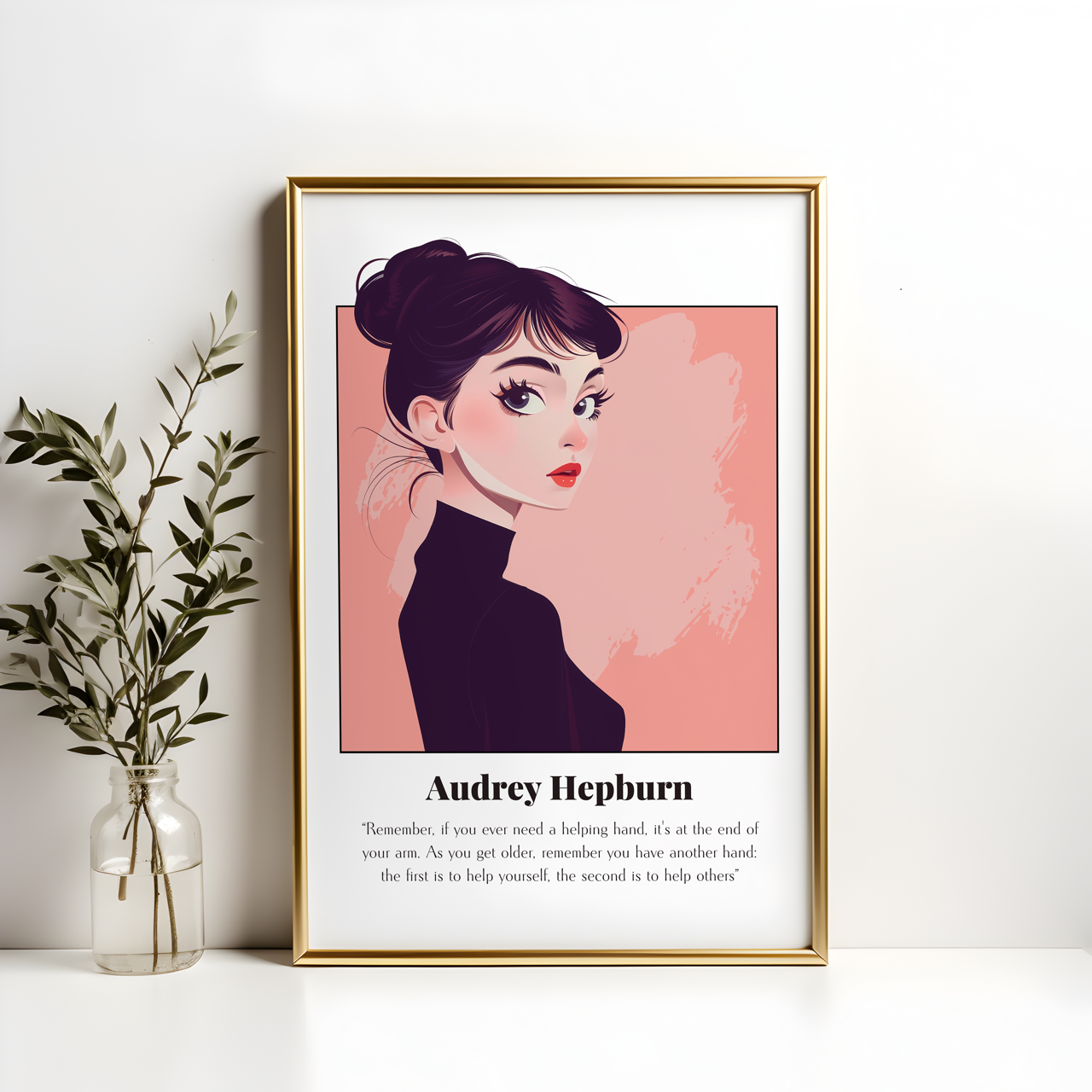 Audrey Hepburn Quote Poster