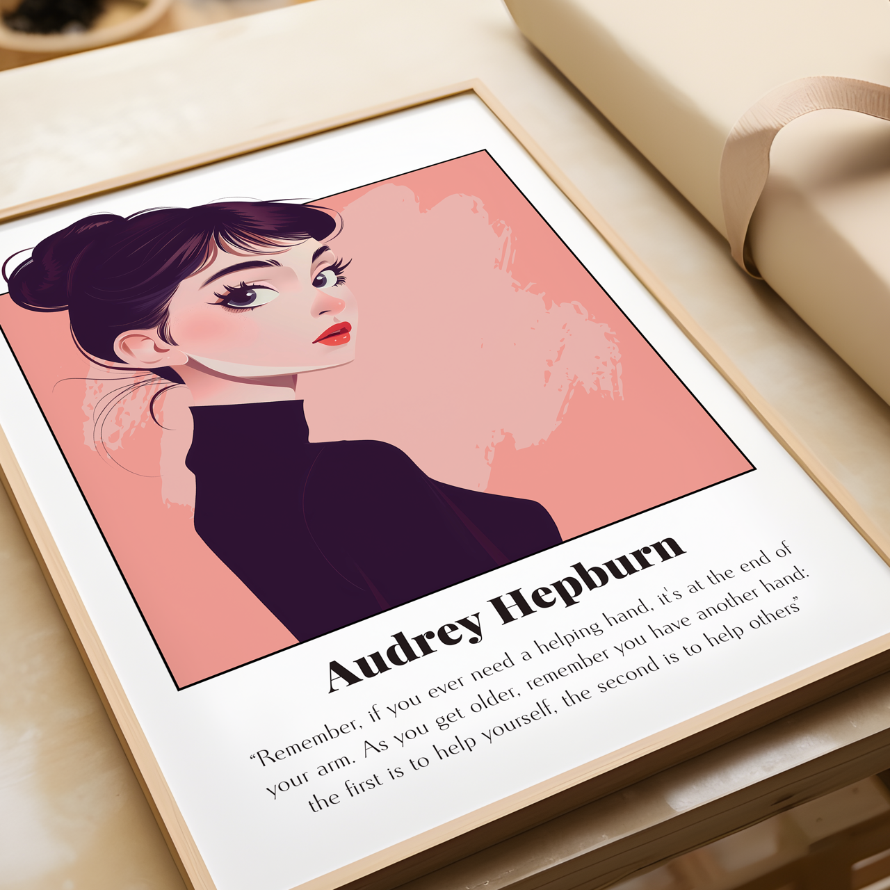 Audrey Hepburn Quote Poster