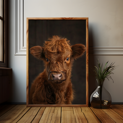 Baby Highland Calf Poster