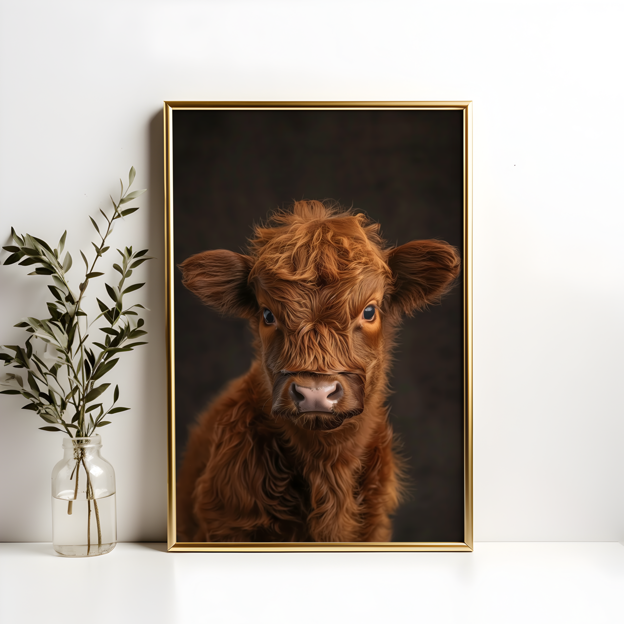 Baby Highland Calf Poster