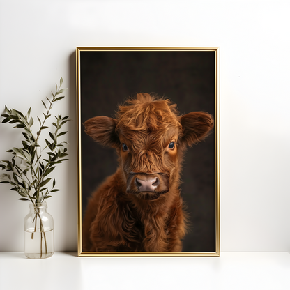 Baby Highland Calf Poster