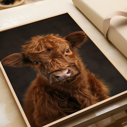 Baby Highland Calf Poster