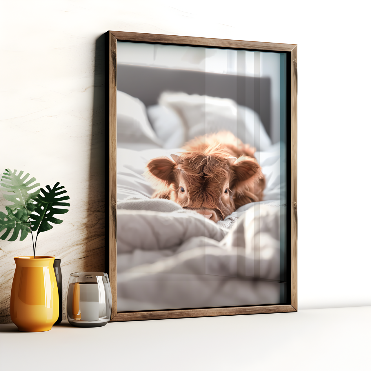 Baby Highland Calf Poster